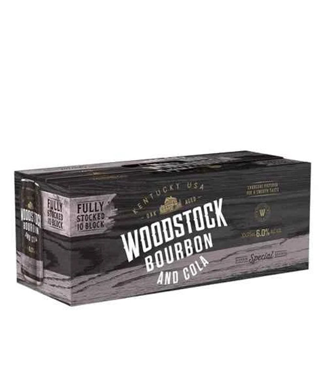 Woodstock Bourbon & Cola 6% Cans 10 Pack 375ml