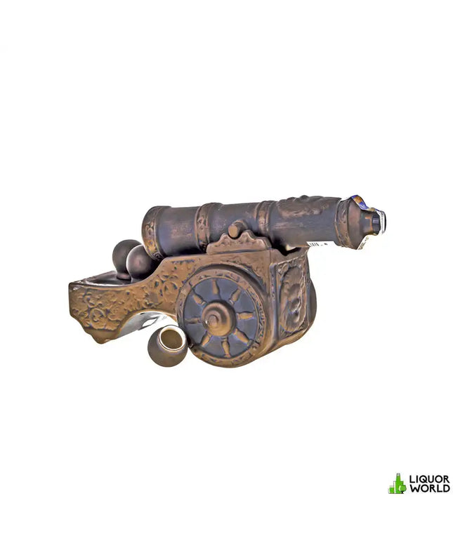 Zlatogor Ceramic Medieval Cannon With Cannonballs Ukrainian Vodka Miniature 500mL