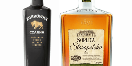 Zubrowka Black Vodka + Soplica Staropolska Old Polish – 2 Bottle Combo Pack (700mL Each)