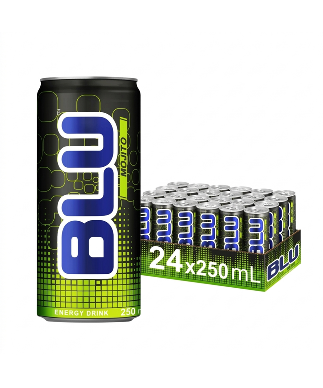 Blu Energy Drink Mojito 250ml (24 Pack)