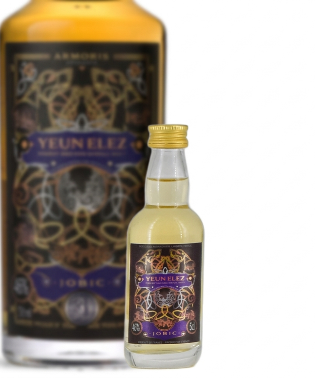 Armorik, Yeun Elez Jobic Peated Single Malt Miniature 46% 50ml