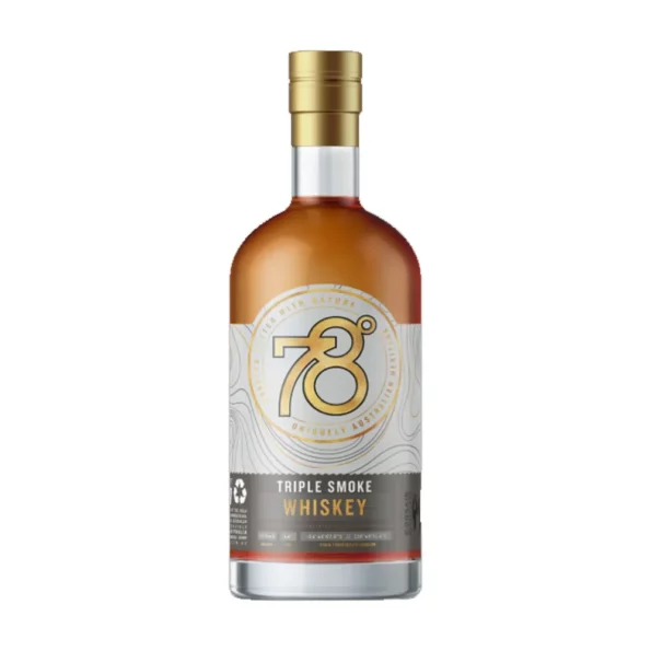 78 Degrees Triple Smoke Whisky 700ml 1