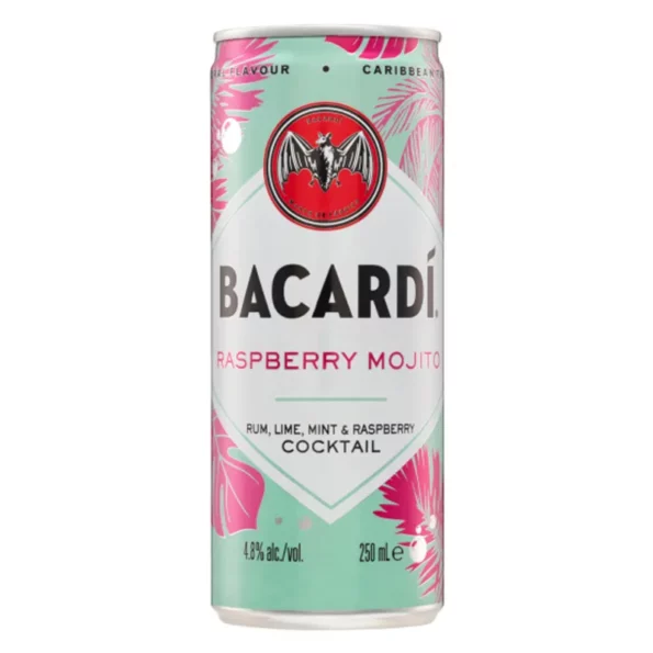 Bacardi Raspberry Mojito 250ml 24 Pack 1
