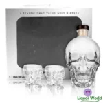 Crystal Head Skull Decanter 2 Shot Glasses Gift Pack Vodka 700mL 2 1