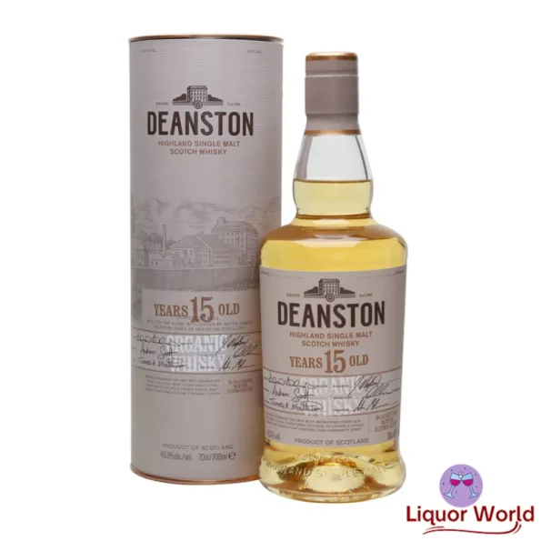 Deanston 15 Year Old Organic Scotch Whisky 700ml 1