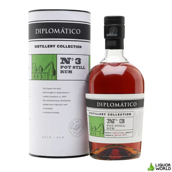 Diplomatico Distillery Collection No.3 Pot Still Venezuelan Dark Rum 700mL