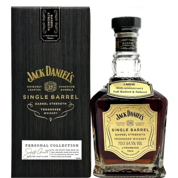 Jack Daniels Single Barrel Barrel Strength Full Bodied Robust 5 LMDW 65th Anniversary Tennessee Whiskey 700mL 1