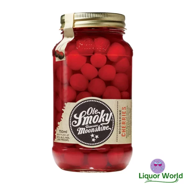 Ole Smoky 100 Proof Maraschino Cherries Tennessee Moonshine 750mL 1