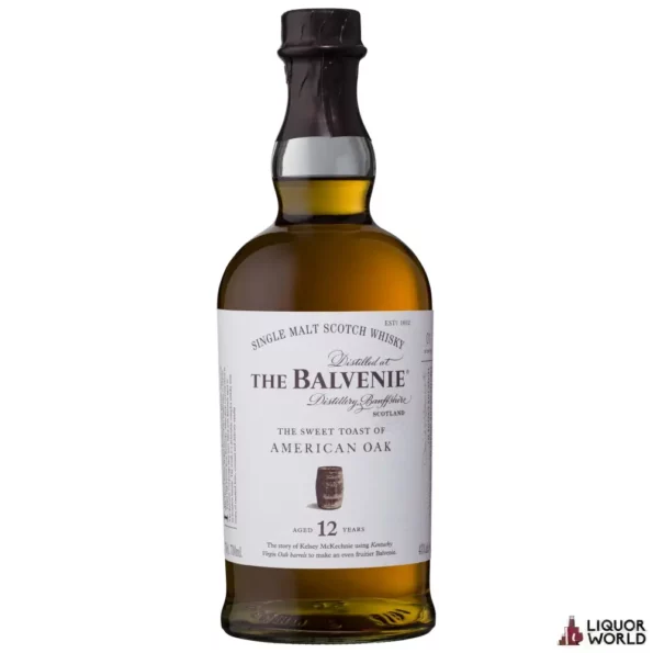 The Balvenie 12 Year Old American Oak Single Malt Scotch Whisky 700mL