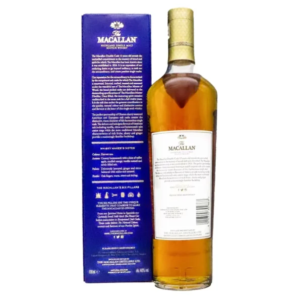 The Macallan 12 Year Old Double Cask Single Malt Scotch Whisky 700mL3