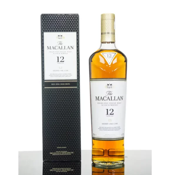 The Macallan 12 Year Old Sherry Oak Cask Single Malt Scotch Whisky 700mL