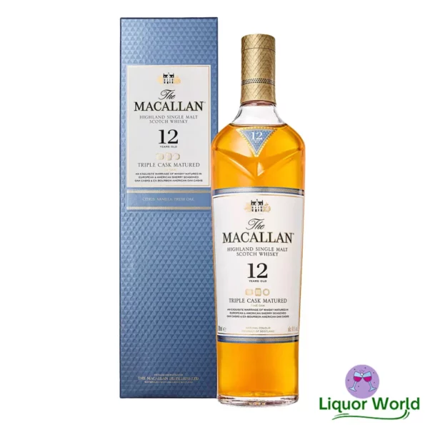 The Macallan 12 Year Old Triple Cask Single Malt Scotch Whisky 700mL 1