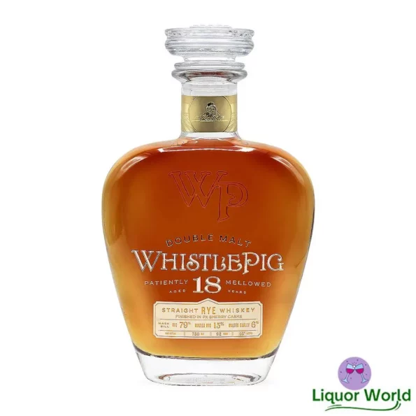 Whistlepig 18 Year Old Double Malt Straight Rye Whiskey 750mL 2 1