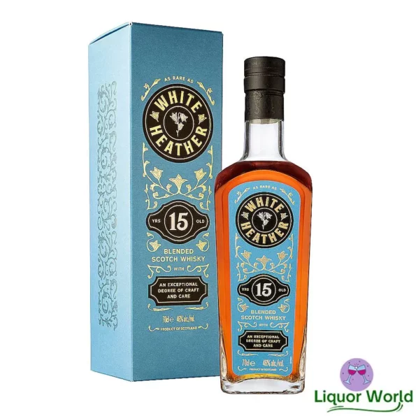 White Heather 15 Year Old Blended Scotch Whisky 700mL 1