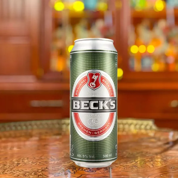 Becks Lager Imported Beer Case 24 x 500mL Cans 4