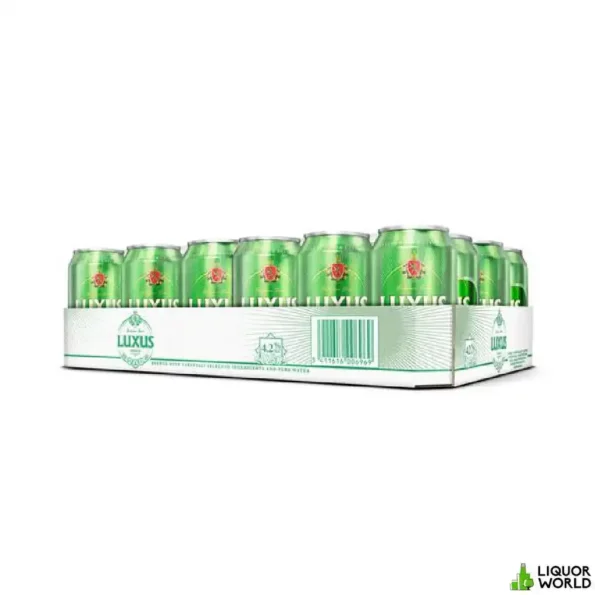 Luxus Belgian Lager Imported Beer Case 24 x 500mL Cans 2