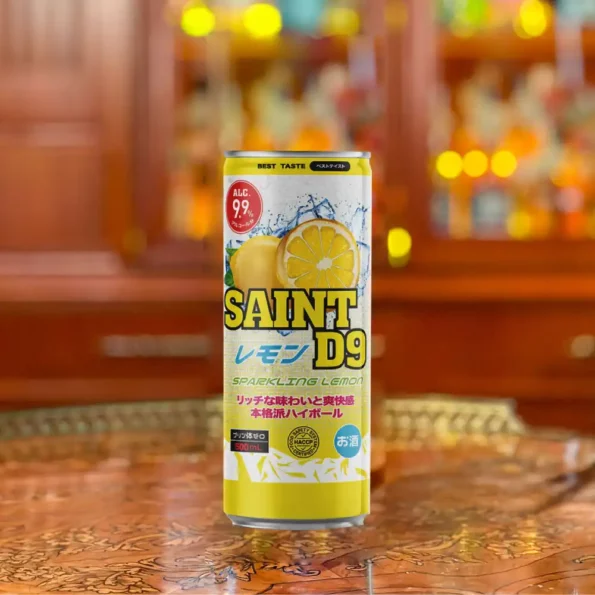 Saint D9 Double Sparkling Lemon 9.9% 24 x 500mL Cans 3