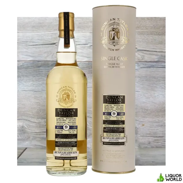 Bunnahabhain 9 Year Old 2014 Peated Duncan Taylor Cask Strength Single Malt Scotch Whisky 700mL 4