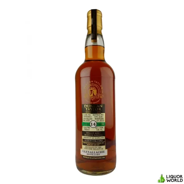 Glenallachie 14 Year Old 2008 Sherry Cask Duncan Taylor Cask Strength Single Malt Scotch Whisky 700mL 2