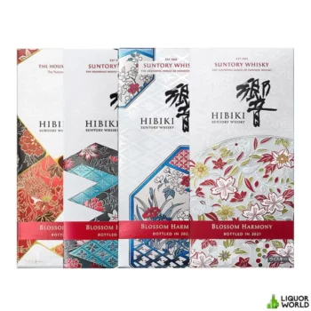 Hibiki Blossom Harmony Limited Edition Collection 2021-2024 Suntory Japanese Whisky 4 x 700mL