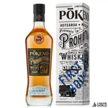 Pōkeno Distillery Prohibition Porter First Fill Bourbon Single Malt Whisky 700ml