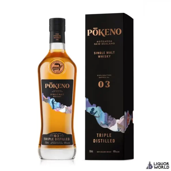 Pōkeno Distillery Triple Distilled New Zealand Single Malt Whisky 700ml