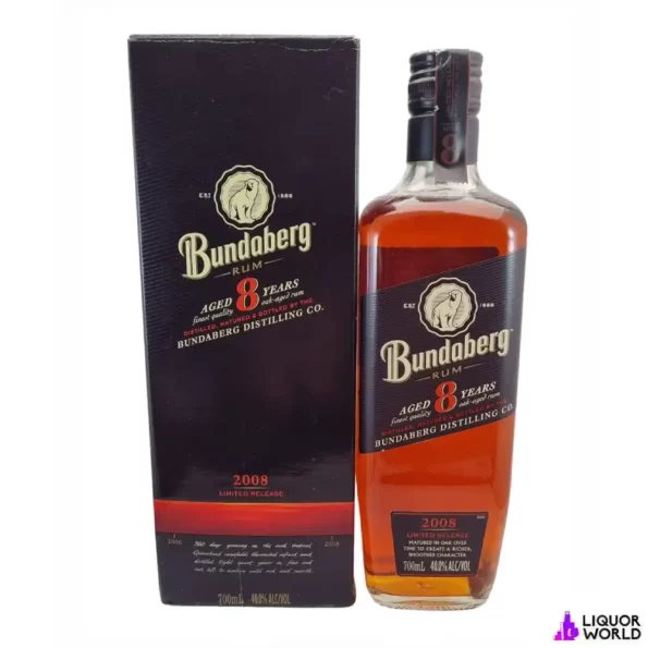 2008 Bundaberg Rum 8 Year Old 700ml