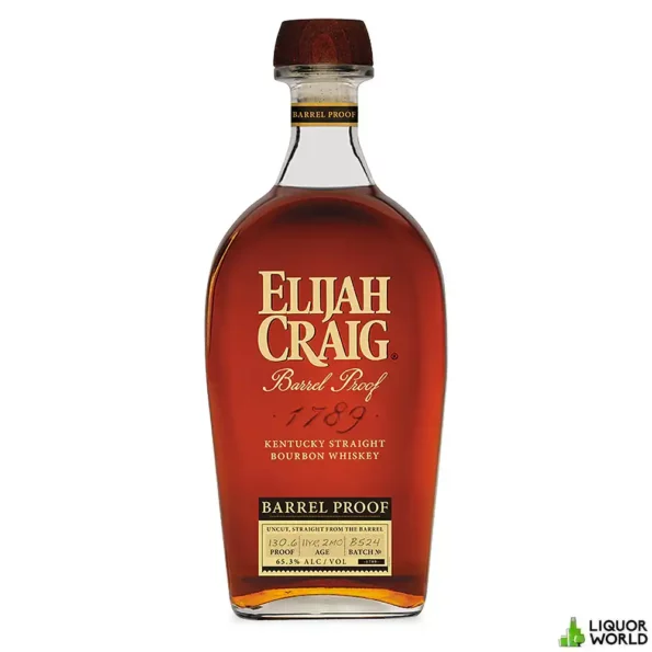 Elijah Craig 11 Year Old Barrel Proof Batch B524 65.3% Kentucky Straight Bourbon Whiskey 750mL