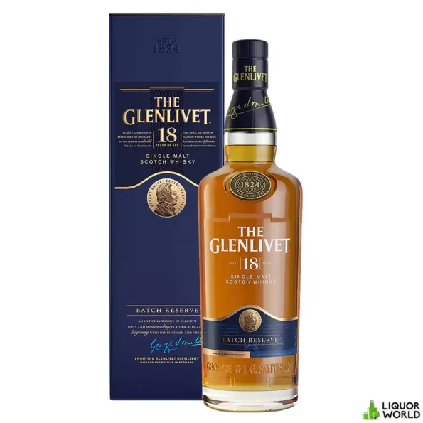 Glenlivet 18 Year Old Batch Reserve Single Malt Scotch Whisky 700mL