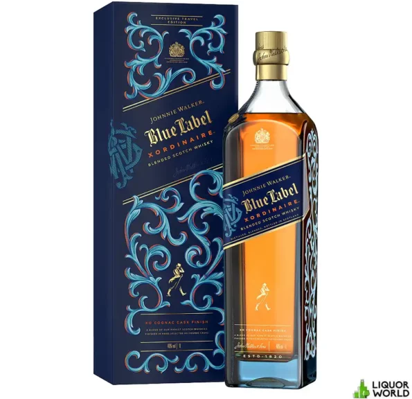 Johnnie Walker Blue Label Xordinaire XO Cognac Cask Finish Blended Scotch Whisky 1L