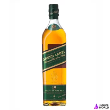 Johnnie Walker Green Label 15 Year Old Pure Malt Blended Scotch Whisky 750ml RAREST SIZE 2