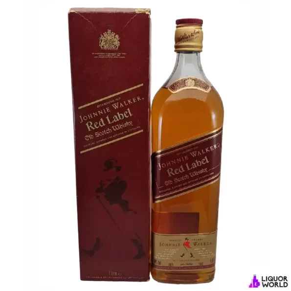 Johnnie Walker Red Label Left Striding Man Old Scotch Whisky 1000ml