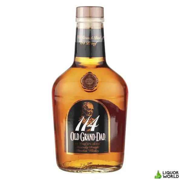 Old Grand Dad 114 Proof Barrel Strength Kentucky Straight Bourbon Whiskey 750mL