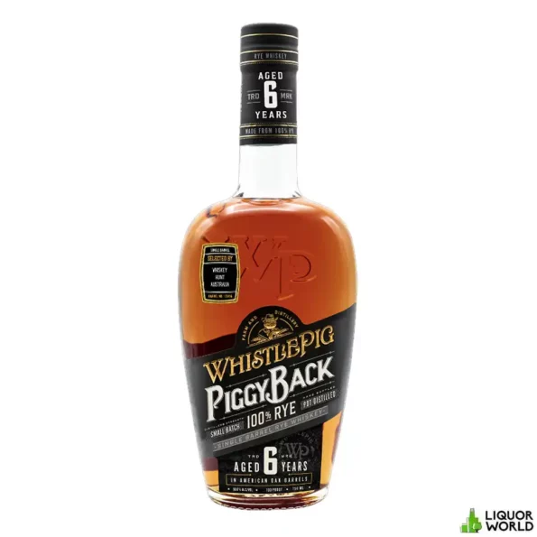 Whistlepig 6 Year Old Single Barrel WHA Piggyback 100% Rye Canadian Whiskey 750mL