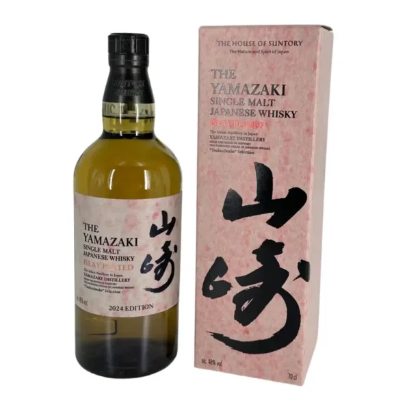 Yamazaki Islay Peated Malt 2024 Edition Single Malt Japanese Whisky 700ml Indulge in a unique fusion of Japanese and Scottish whisky traditions with the Yamazaki Islay Peated Malt 2024 Edition. This 700ml bottle presents a distinctive single malt whisky from Japan's renowned Yamazaki Distillery, incorporating peated malt influenced by the classic Islay style. The 2024 Edition offers a rare and sophisticated tasting experience, blending Yamazaki’s meticulous craftsmanship with the smoky character of Islay whiskies. Brand: Yamazaki Type: Single Malt Japanese Whisky Volume: 700ml ABV: 48% Edition: 2024 Style: Peated Malt Tasting Notes: Nose: A complex bouquet of smoke and peat, complemented by aromas of ripe fruit, honey, and a hint of vanilla. Subtle notes of sea salt and brine add depth to the nose. Palate: Rich and layered, with bold flavors of smoky peat, roasted nuts, and dark chocolate, intertwined with hints of dried fruit, spices, and a touch of oak. Finish: Long and warming, with a smoky, peaty aftertaste that gradually reveals sweet and spicy undertones, leaving a memorable impression. Key Features: Innovative Fusion: Combines the smoky, peaty characteristics of Islay whiskies with the refined elegance of Yamazaki's single malts, creating a unique and balanced flavor profile. Limited Edition: The 2024 Edition is a special release, making it a sought-after addition for collectors and enthusiasts. Craftsmanship: Produced by Yamazaki, a distillery renowned for its high-quality Japanese whiskies and innovative approach to whisky-making. Versatile Enjoyment: Ideal for sipping neat to appreciate its complex flavors or enjoyed with a splash of water to release additional nuances.