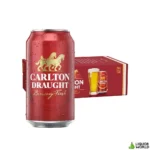 Carlton Draught Beer Case 24 x 375mL Cans