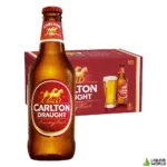 Carlton Draught Beer Case 4 x 6 Pack 375mL Bottles