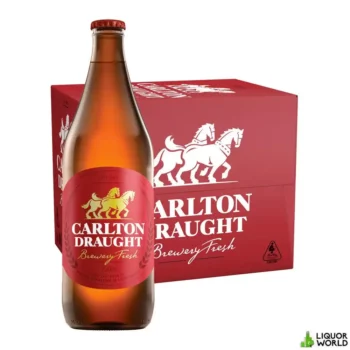 Carlton Draught Longneck Beer Case 12 x 750mL Bottles