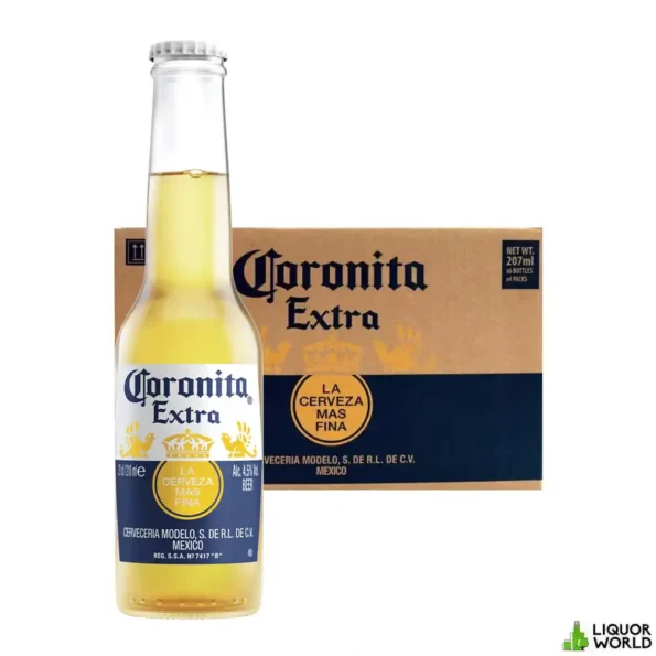 Coronita Extra Brown Box Lager Beer Case 24 x 210mL Bottles