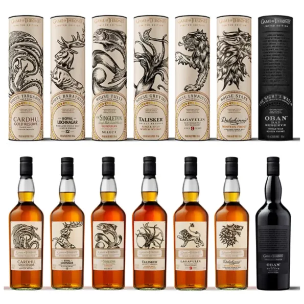 Game Of Thrones 10 Bottles Collection Single Malt scotch Whisky 2