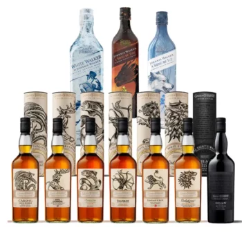 Game Of Thrones 10 Bottles Collection Single Malt scotch Whisky