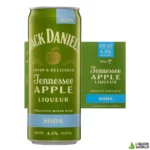 Jack Daniels Tennessee Apple Whiskey Liqueur & Soda 24 x Pack 330mL Cans