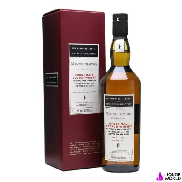 Mannochmore 1998 Managers Choice Sherry Cask Single Malt Scotch Whisky 700ml