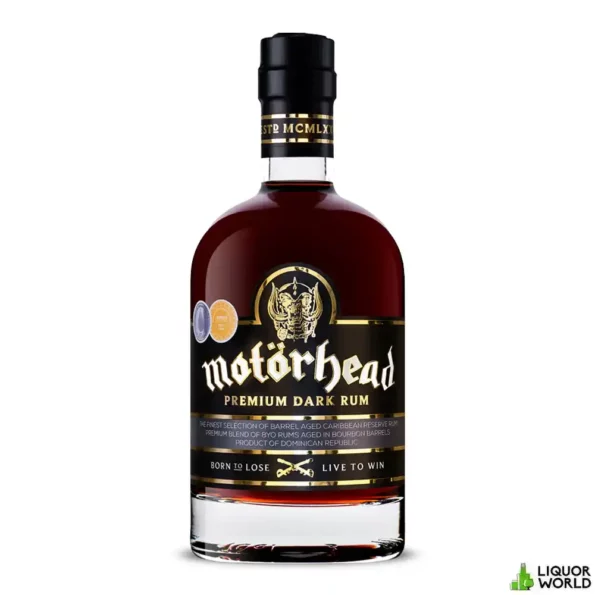 Motorhead Caribbean Premium Dark Rum 700mL