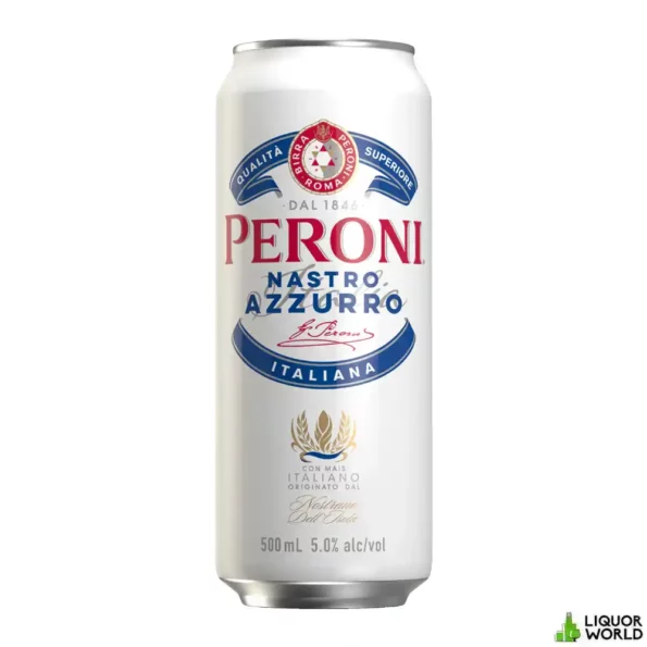 Peroni Nastro Azzurro Imported From Italy Beer Case 24 x Pack 500mL Cans