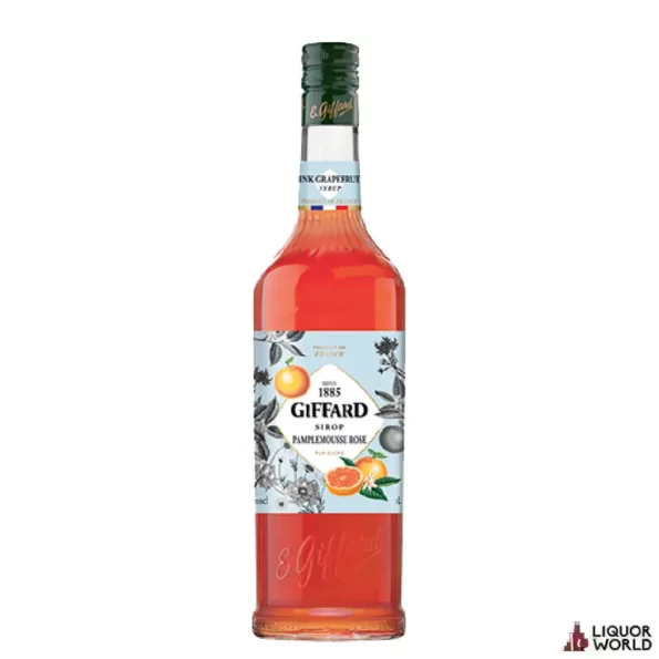 Giffard Pink Grapefruit Pamplemousse Syrup 1Lt