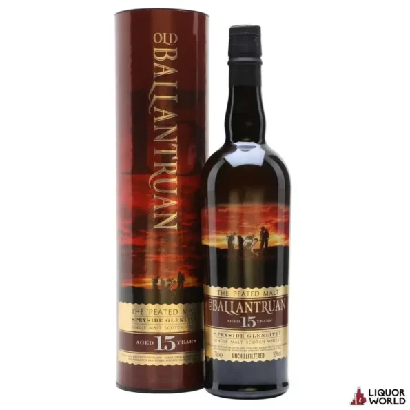 Old Ballantruan The Peated Malt 15 Year Old Single Malt Scotch Whisky Gift Box 700ml