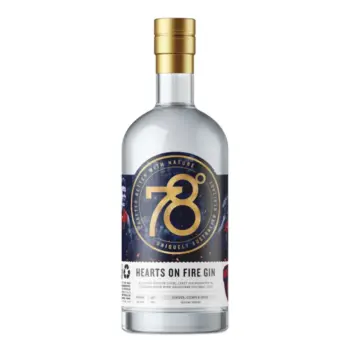 78 Degrees Hearts On Fire Melbourne Football Club Gin 700ml
