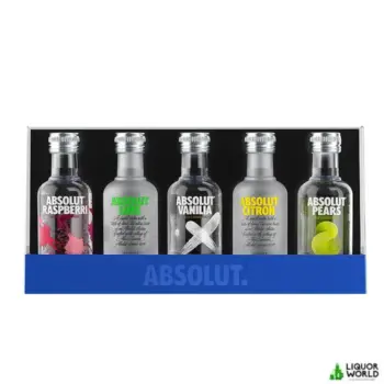 Absolut Five Assorti Miniature Gift Pack Swedish Vodka 5 x 50mL