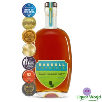 Barrell Seagrass Martinique Rhum, Madeira & Apricot Brandy Finish Blended Rye Whiskey 750mL